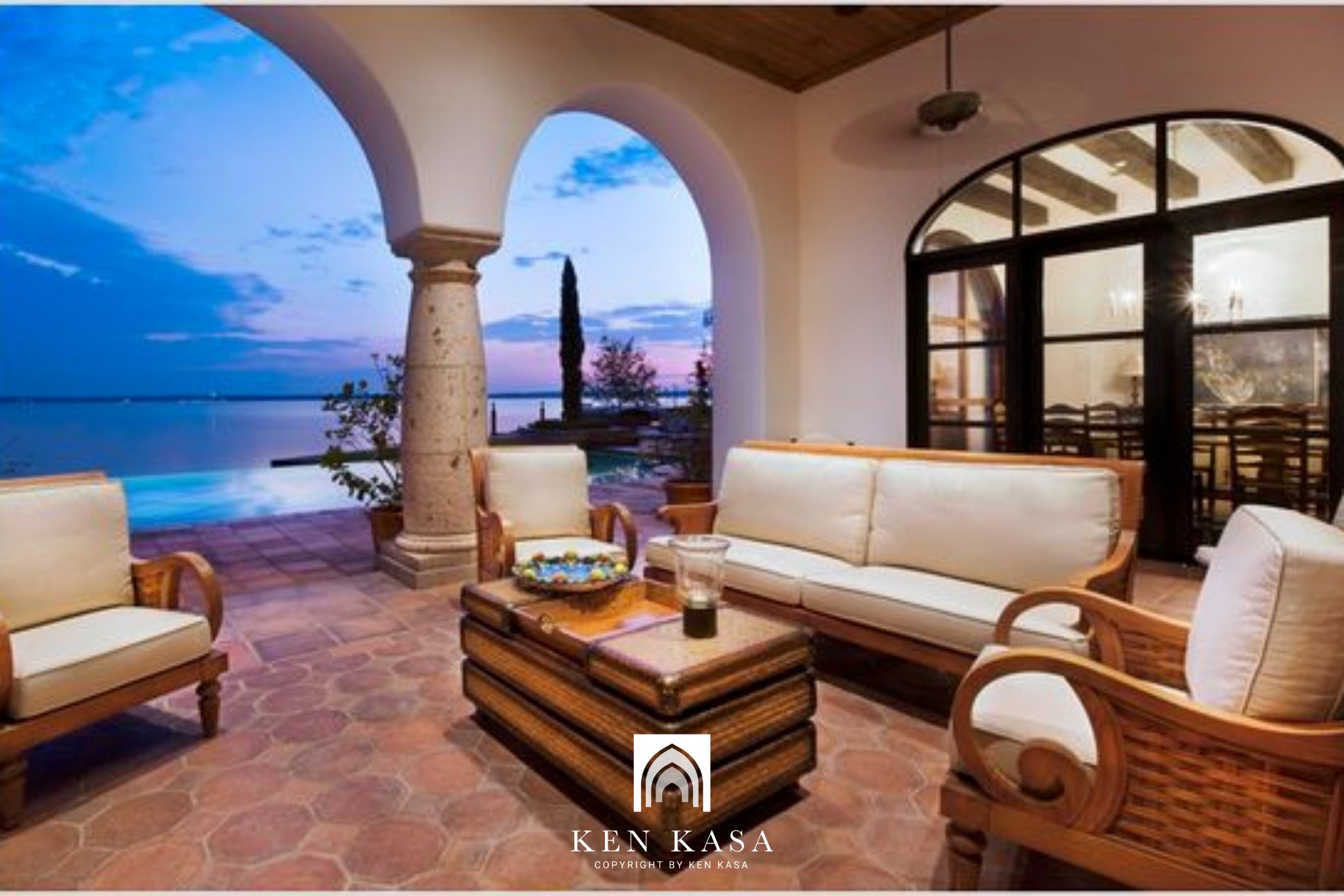 mẫu thiết kế nội thất homestay địa trung hải